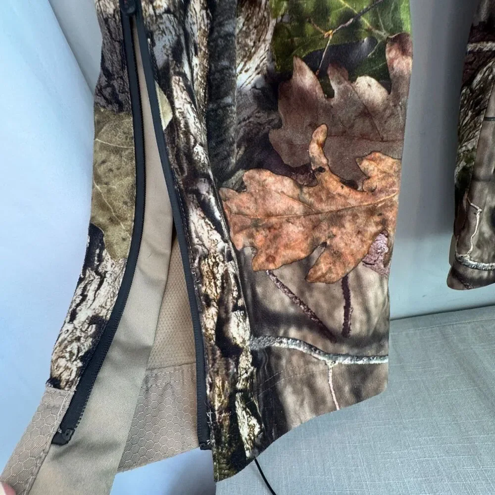 Mossy Oak Men’s XL Camo Hunting Pants – Polyester, Zip Ankles, Comfort Waist